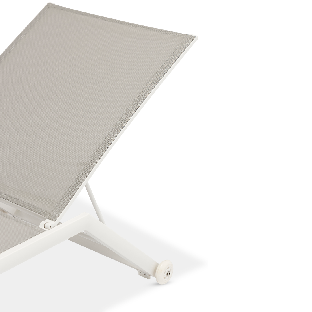 Cannes 3pc Sun Lounger Set White