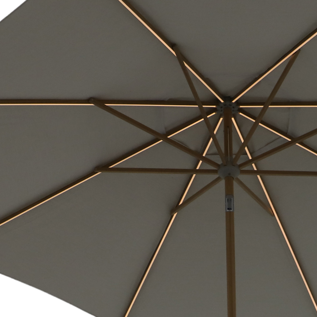 Royal Coro 3m Solar LED Umbrella Set - Beige | PREORDER AUGUST