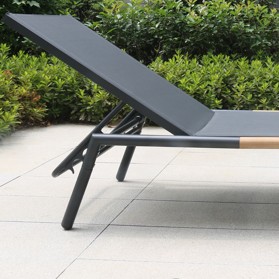 Faro Sun Lounger Charcoal