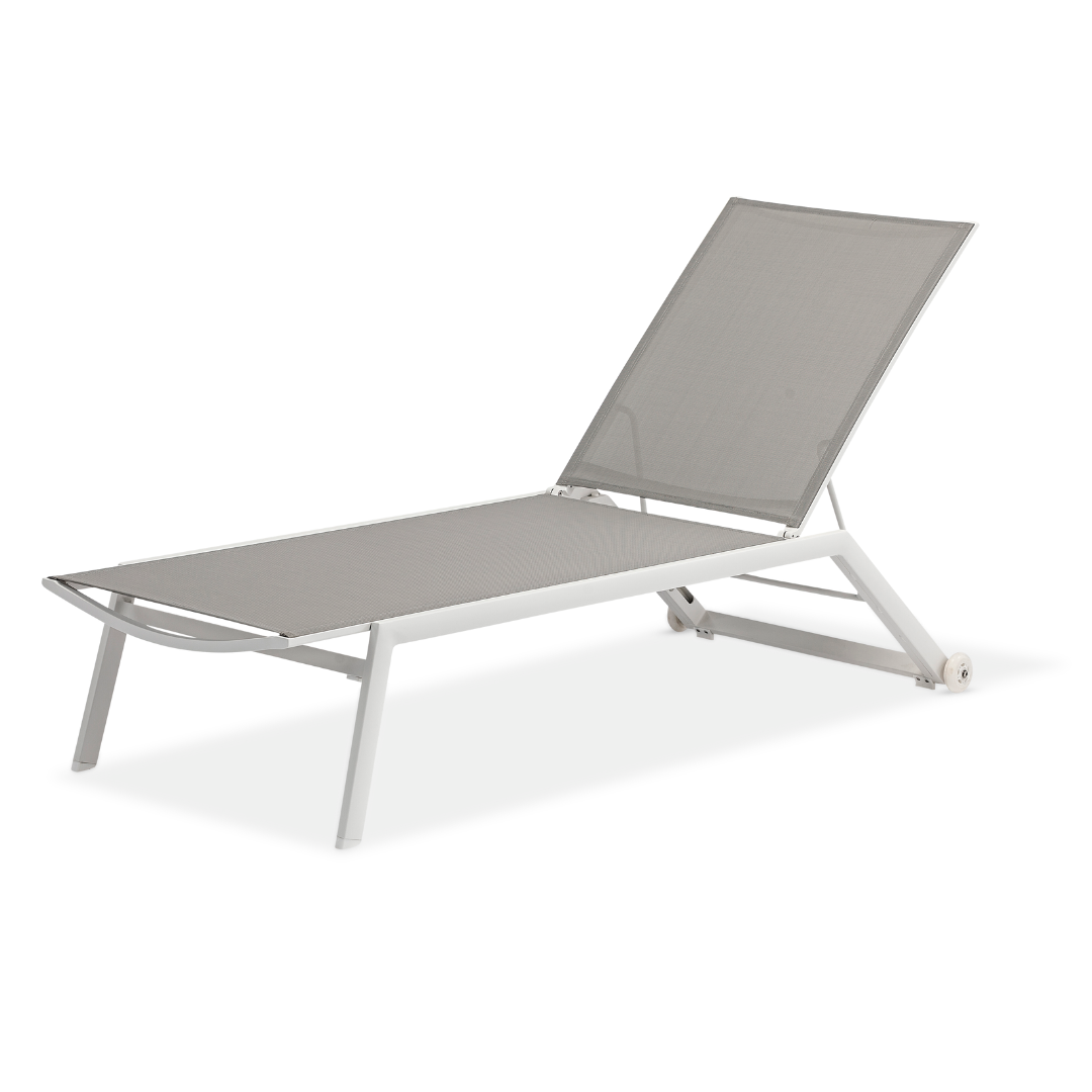 Cannes 3pc Sun Lounger Set White
