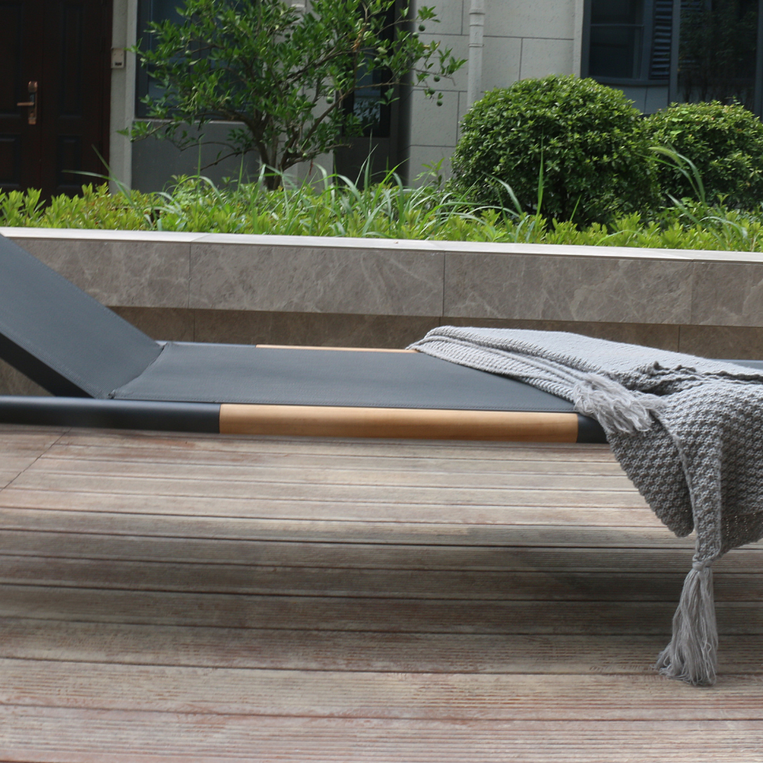 Faro Sun Lounger Charcoal
