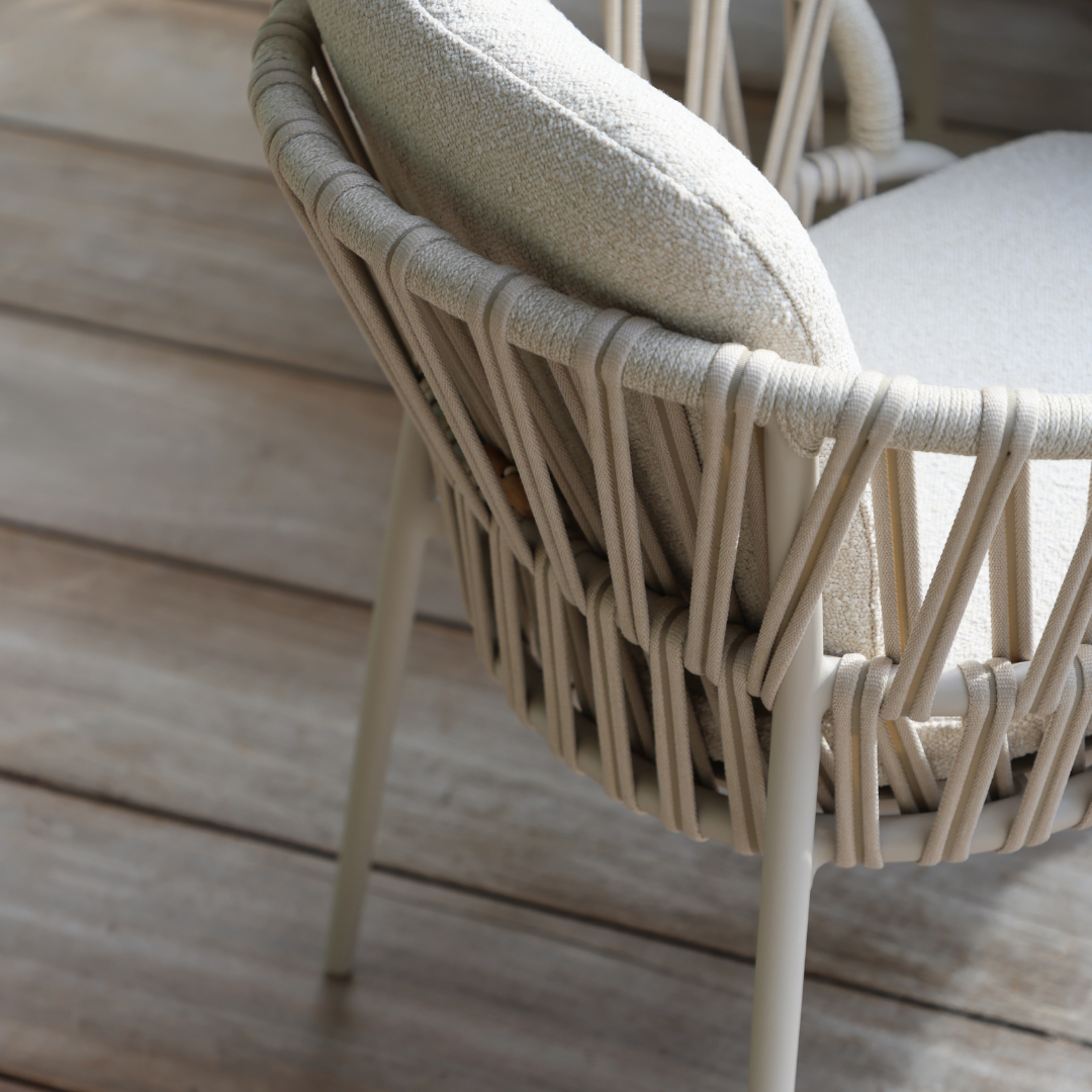 Set of 2: Noon Outdoor Dining Chairs - Mocha | PREORDER DECEMBER