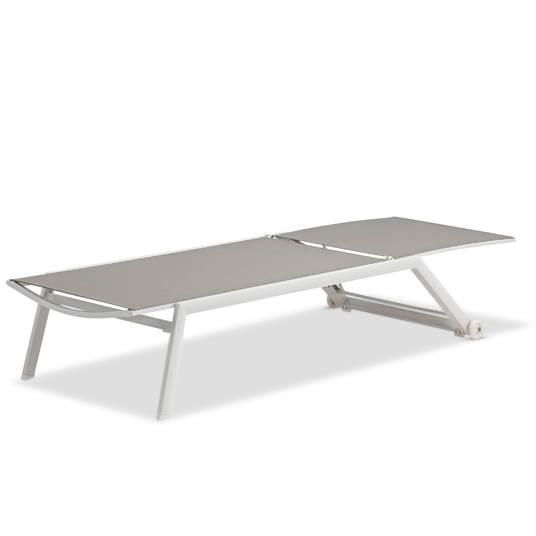 Cannes 3pc Sun Lounger Set White
