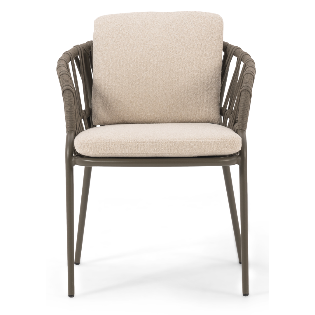 Set of 2: Noon Outdoor Dining Chairs - Olive | PREORDER AUGUST