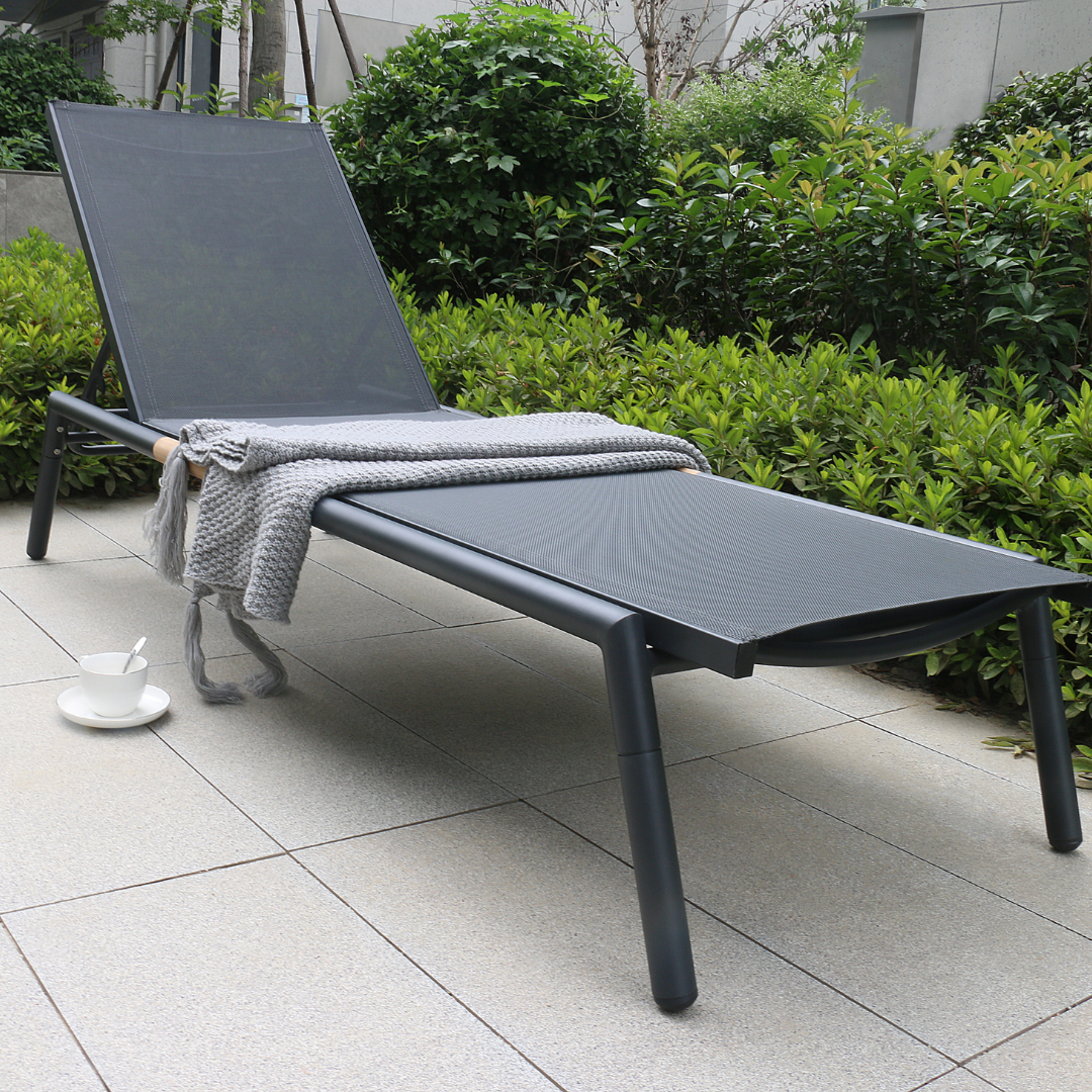 Faro Sun Lounger Charcoal