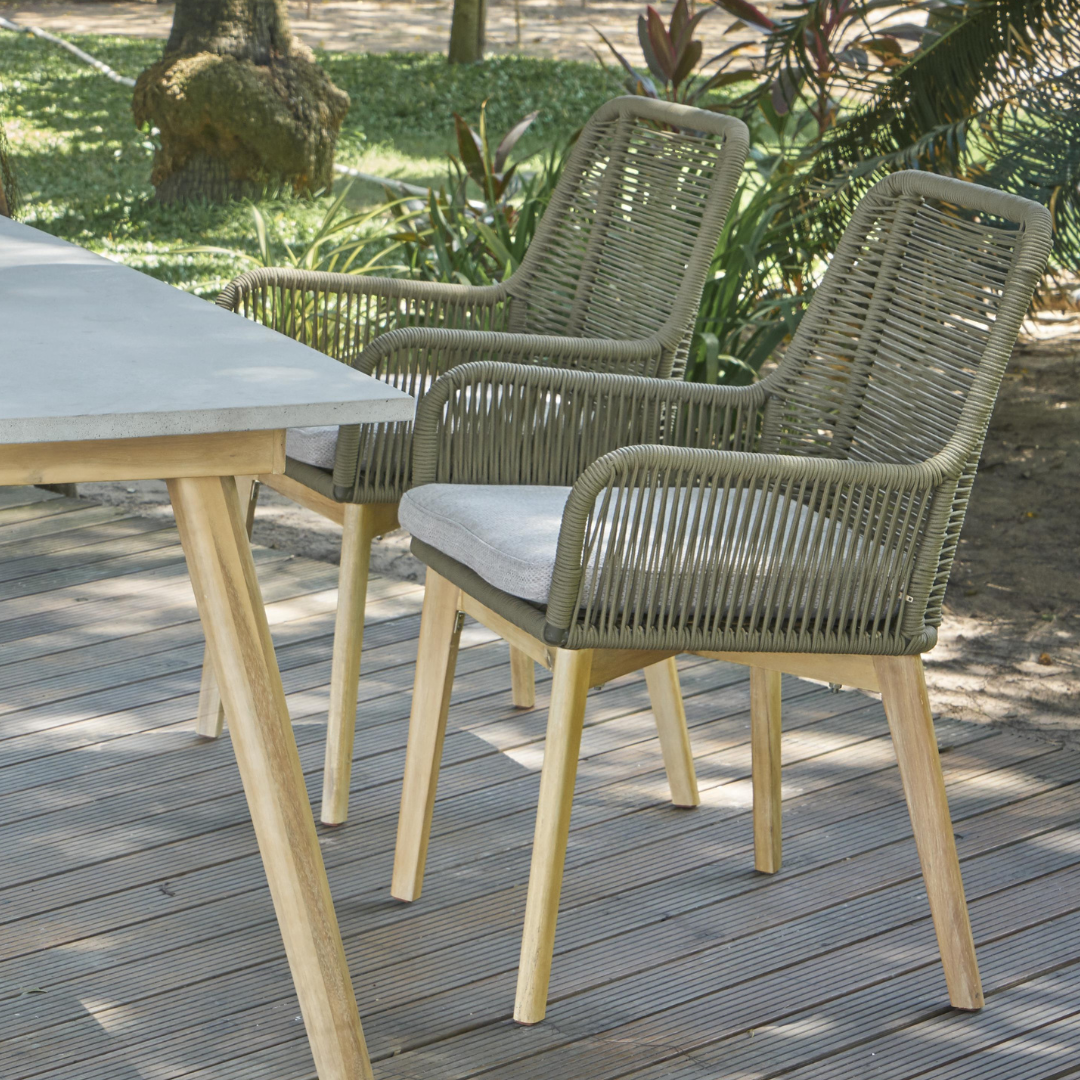 Padua Outdoor Dining Chair - Olive