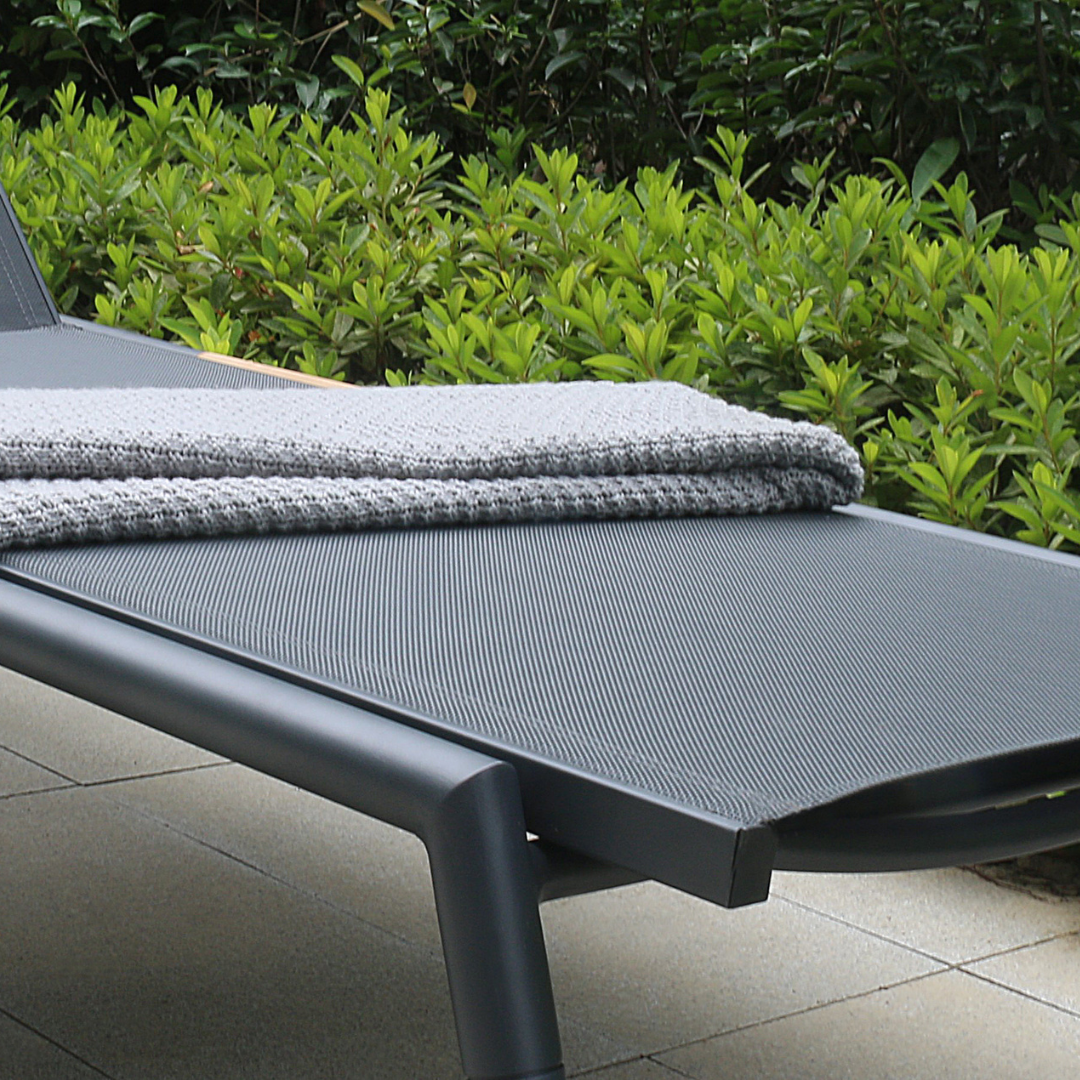Faro Sun Lounger Charcoal
