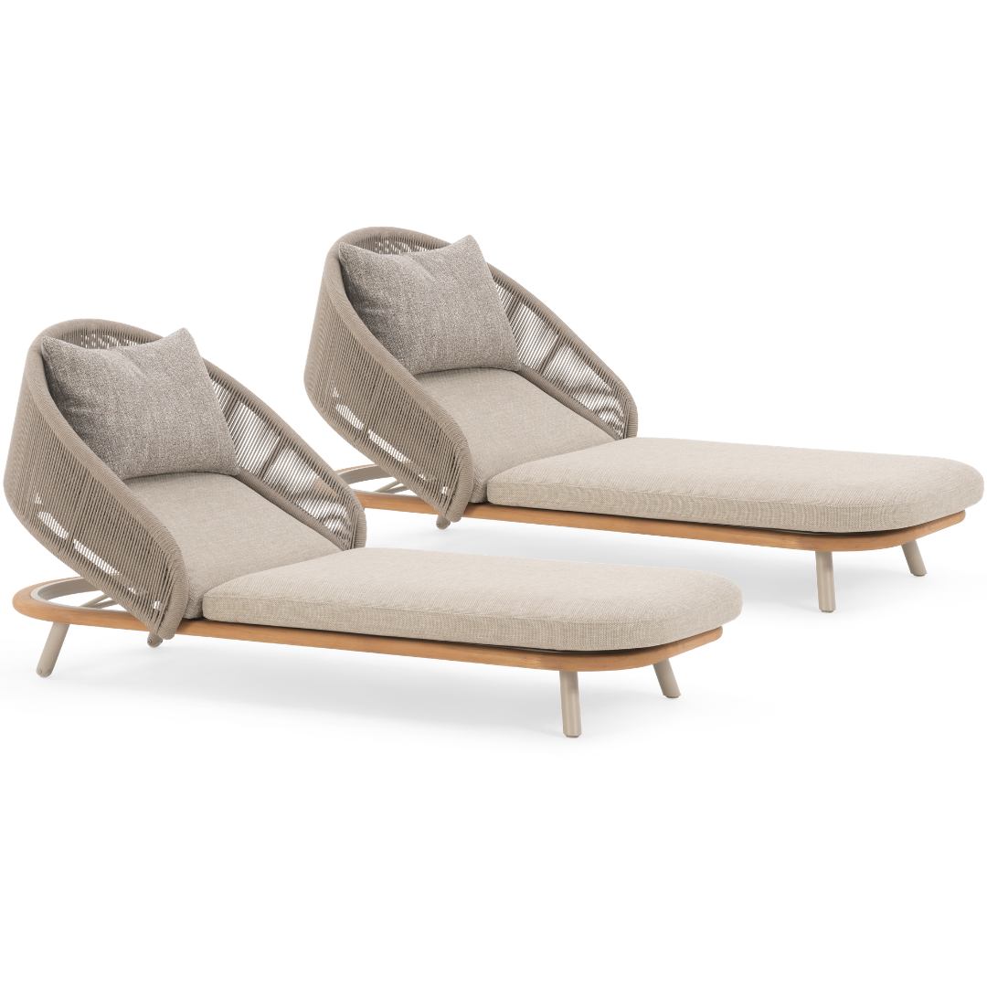Set of 2: Wave Sun Loungers | PREORDER OCTOBER