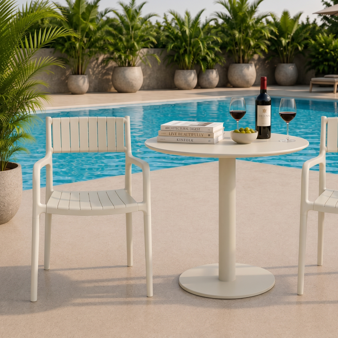 Evia Bistro Table - Dune | PREORDER AUGUST