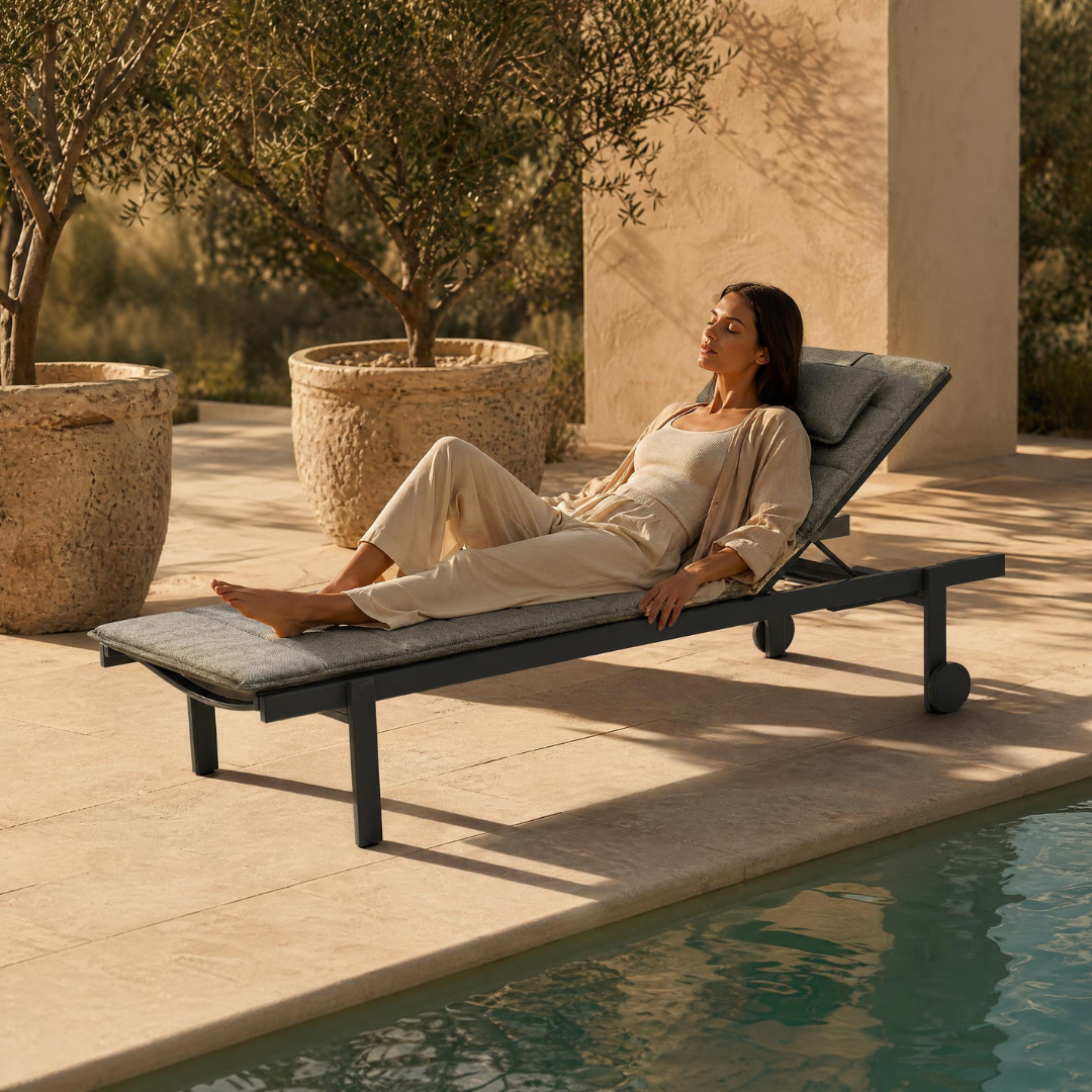 Twoo Sun Lounger - Charcoal