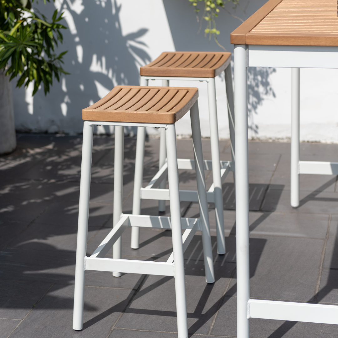 Bendigo Bar Stool - White