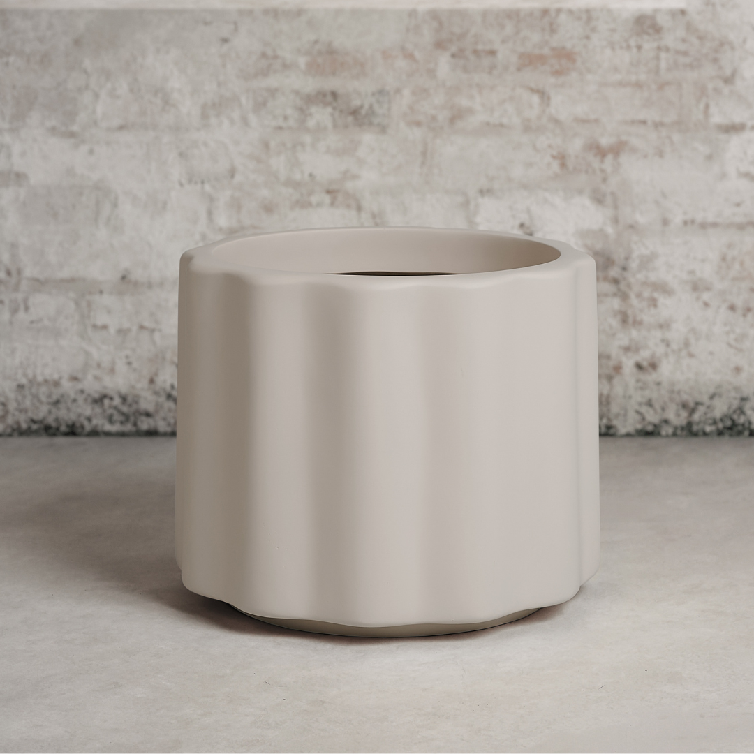 Vattra Low Planter - Natural Linen | PREORDER AUGUST