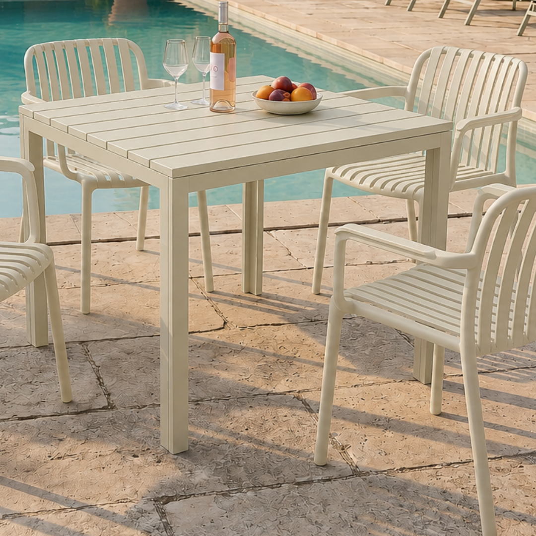 Crete 90cm Dining Table - Dune | PREORDER AUGUST