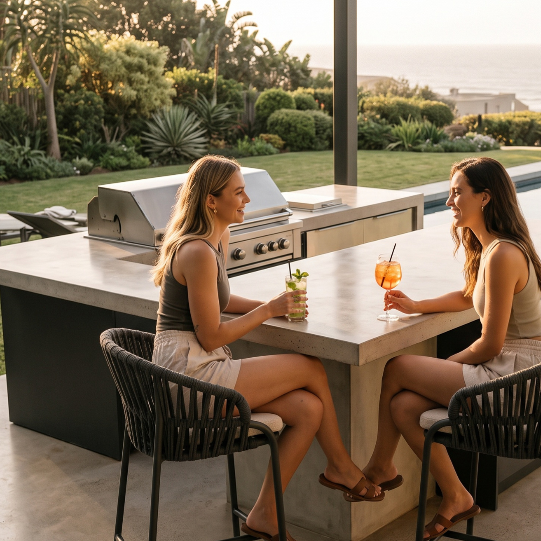 Noon Outdoor Counter Stool - Charcoal | PREORDER DECEMBER