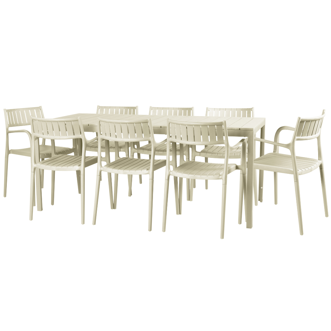 Crete 180cm Dining Table - Dune | PREORDER AUGUST