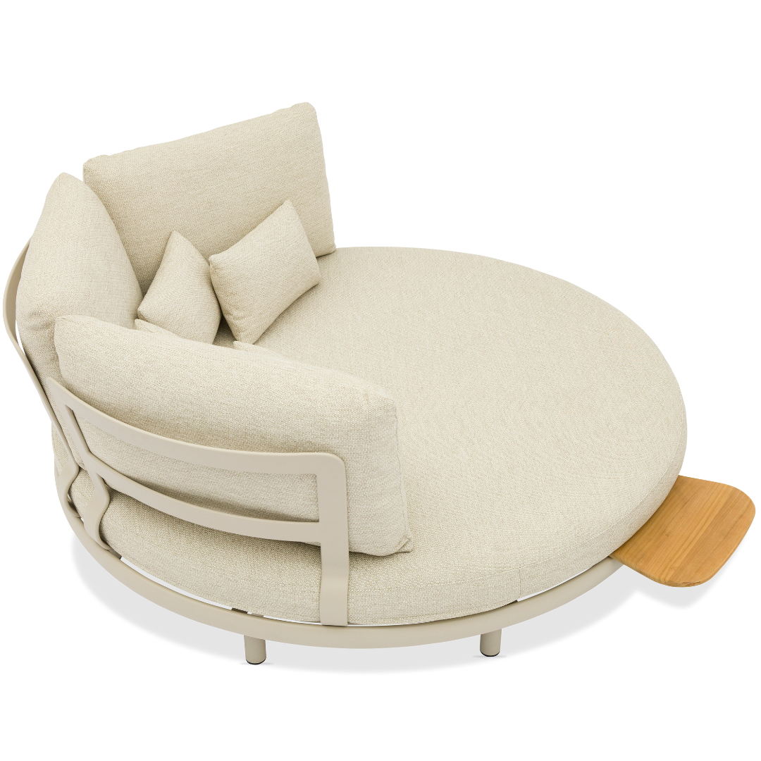 Cloud Island Outdoor Daybed angled front view on white background