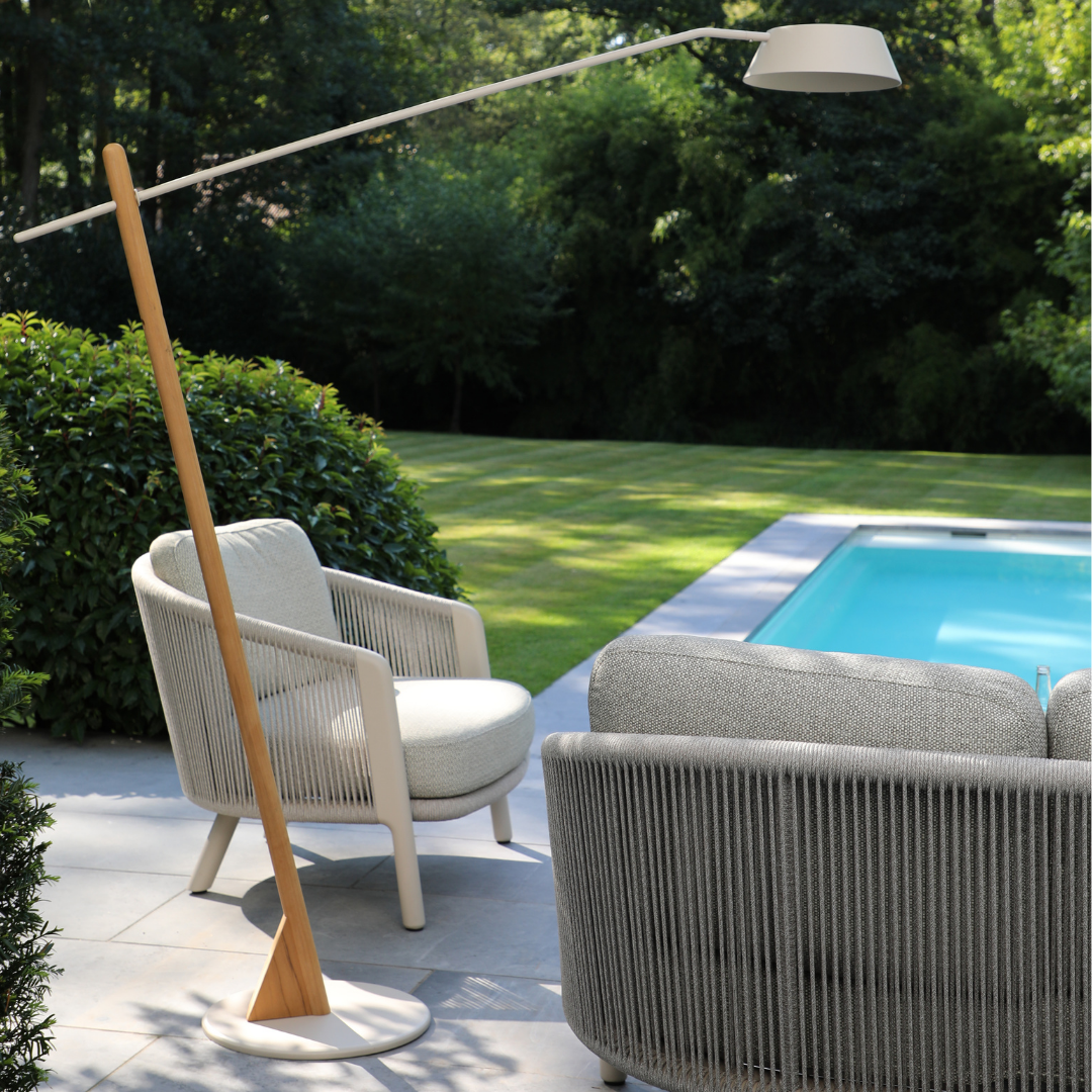 Sunny Solar Pendant Lamp - Mocha + Teak