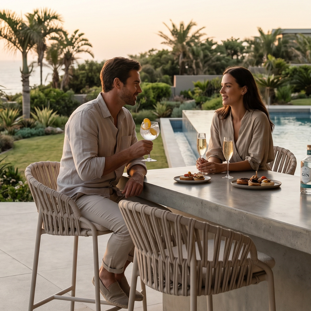 Noon Outdoor Counter Stool - Mocha | PREORDER DECEMBER