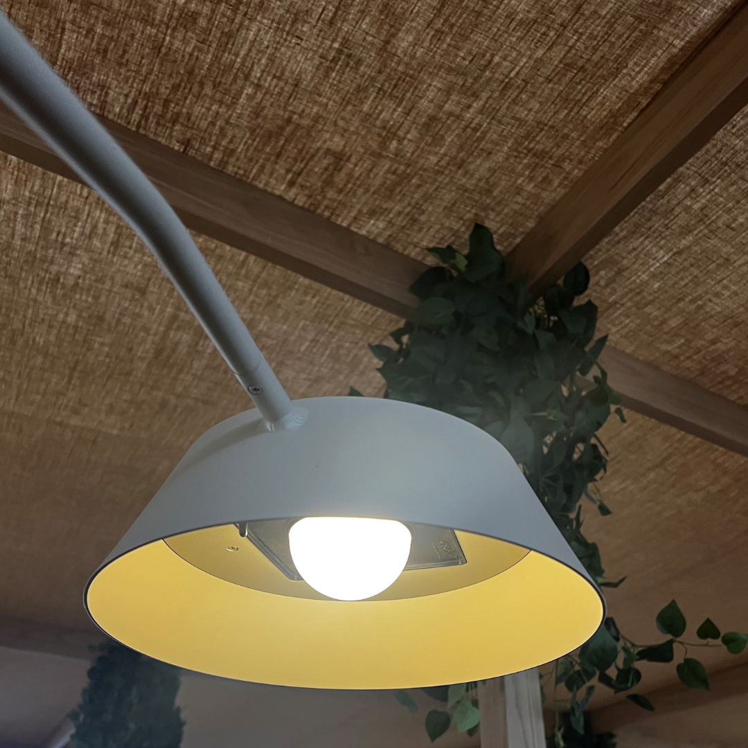 Sunny Solar Pendant Lamp - Mocha + Teak