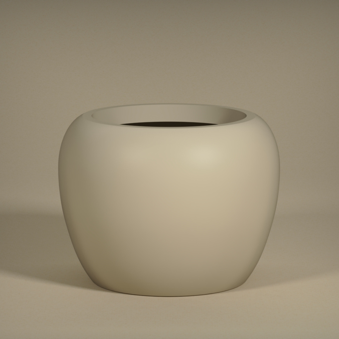 Calix Low Planter - Natural White Pepper | PREORDER AUGUST
