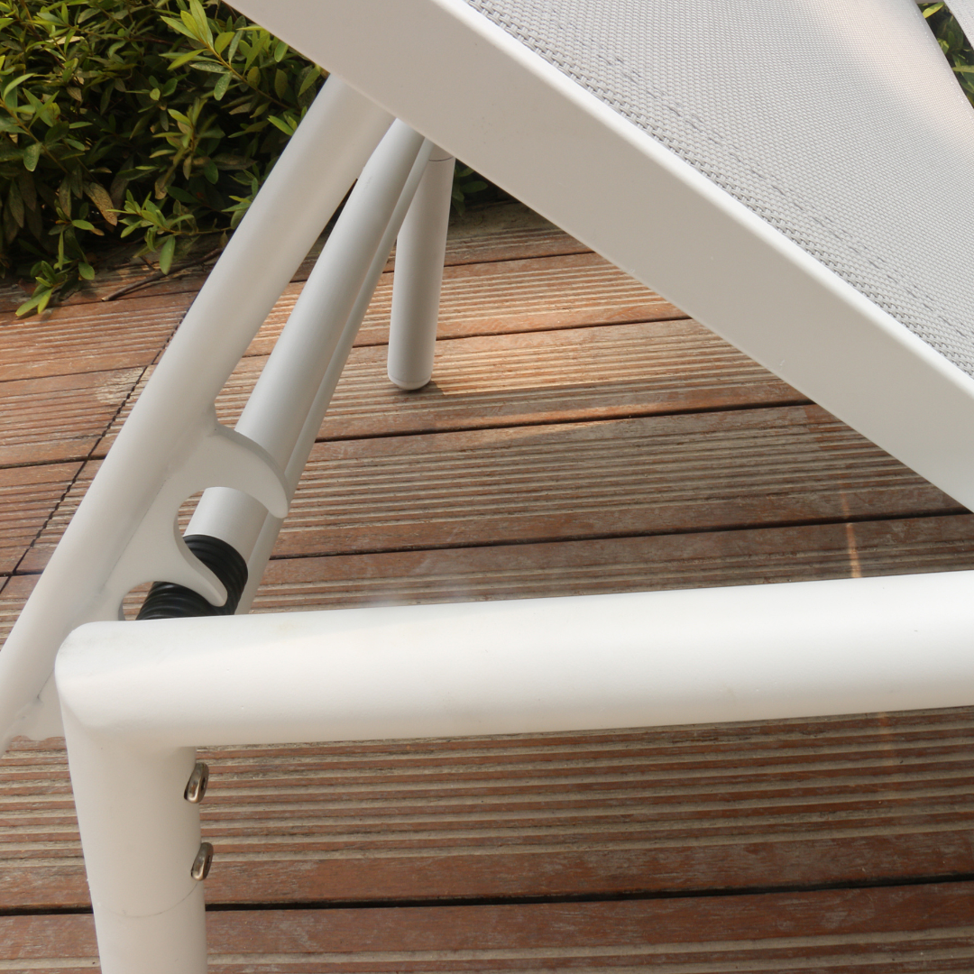 Faro Sun Lounger White