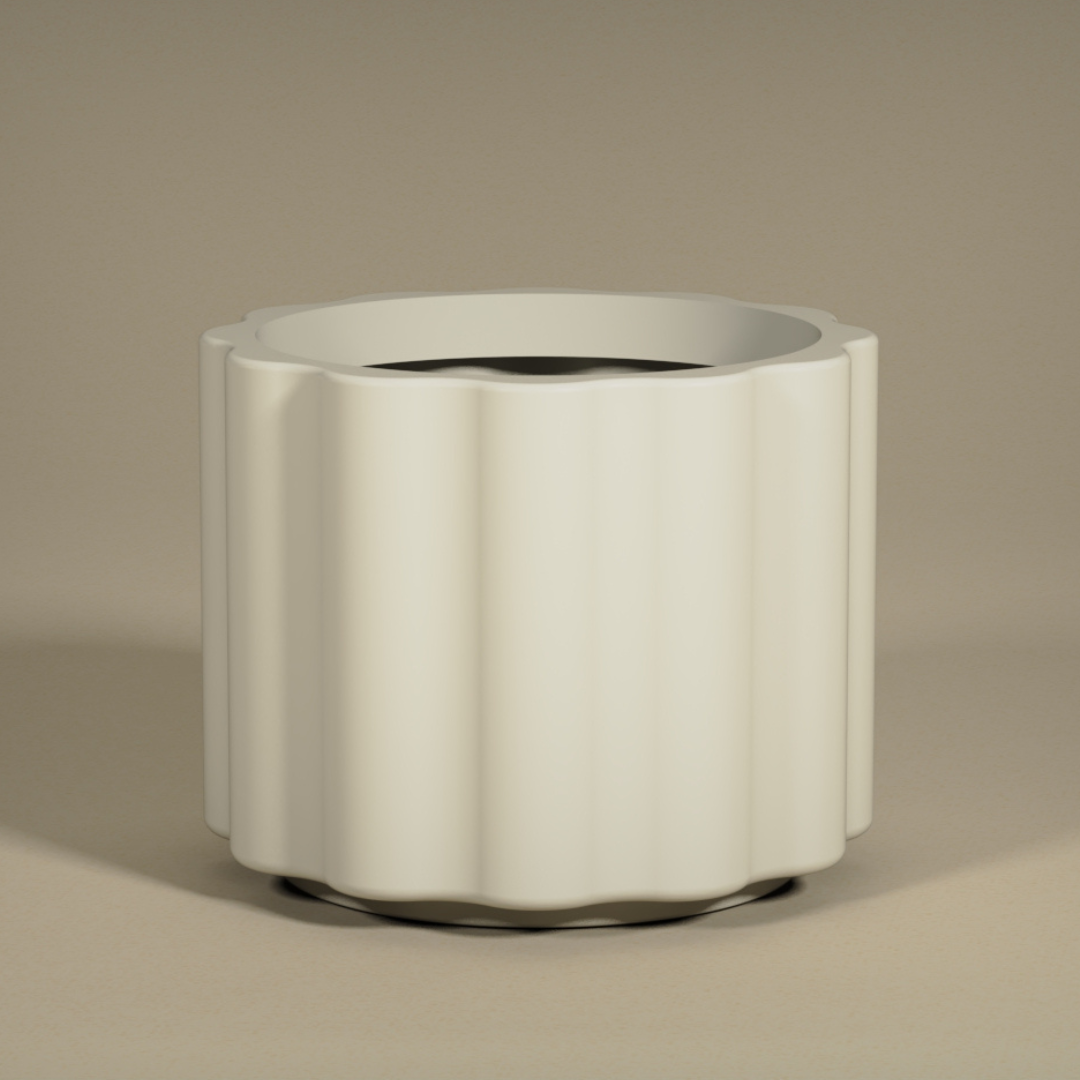 Vattra Low Planter - Natural Linen | PREORDER AUGUST