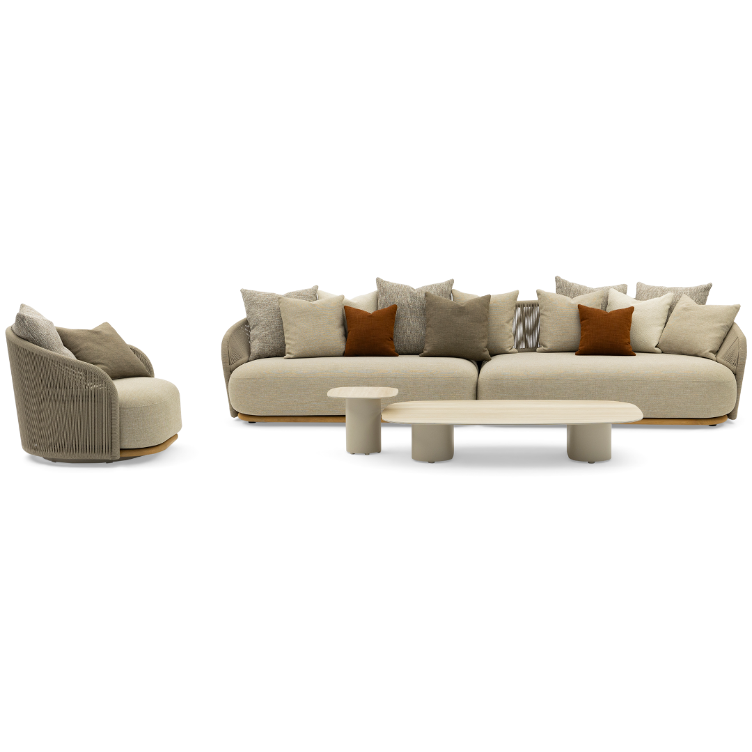 Wave Curved 4-Seater Sofa