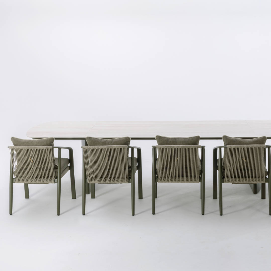 Horizon 3.6m Outdoor Dining Table - Olive | PREORDER OCTOBER