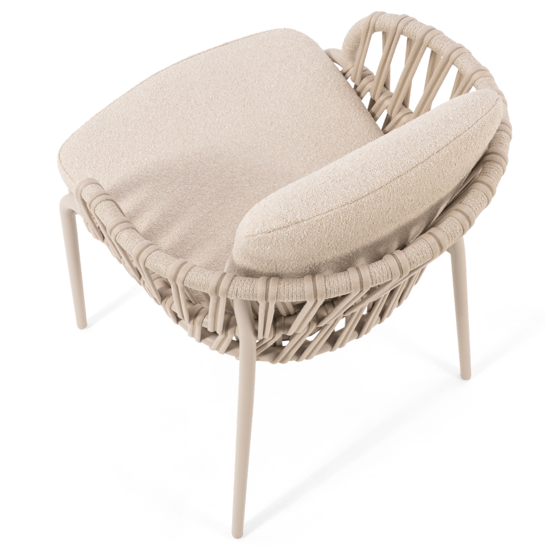 Set of 2: Noon Outdoor Dining Chairs - Mocha | PREORDER AUGUST