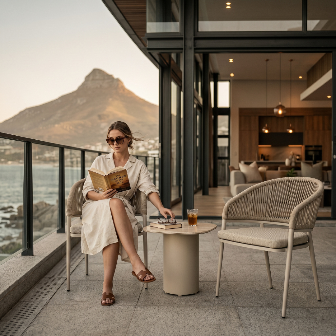 Set of 2: Jack Outdoor Dining Chairs - Mocha | PREORDER OCTOBER
