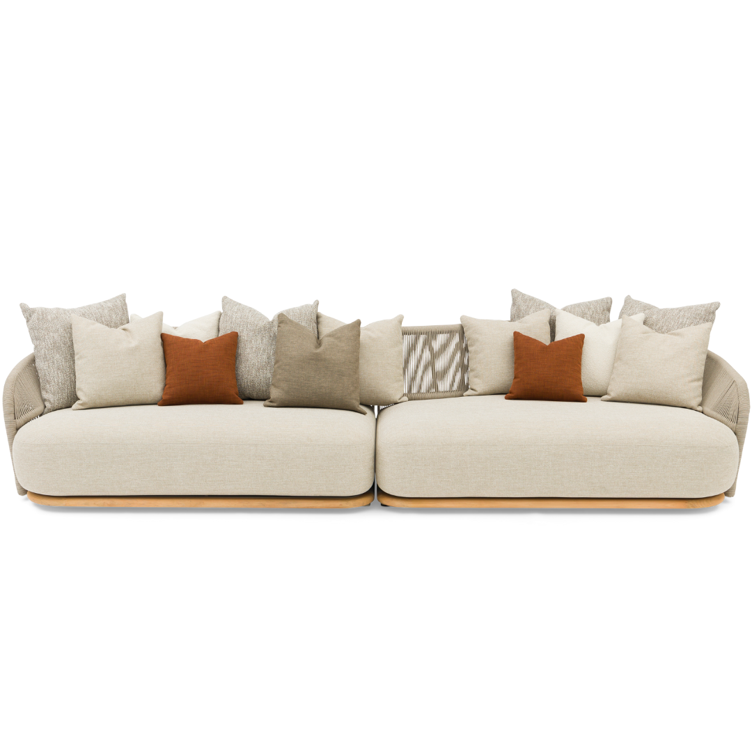 Wave Curved 4-Seater Sofa