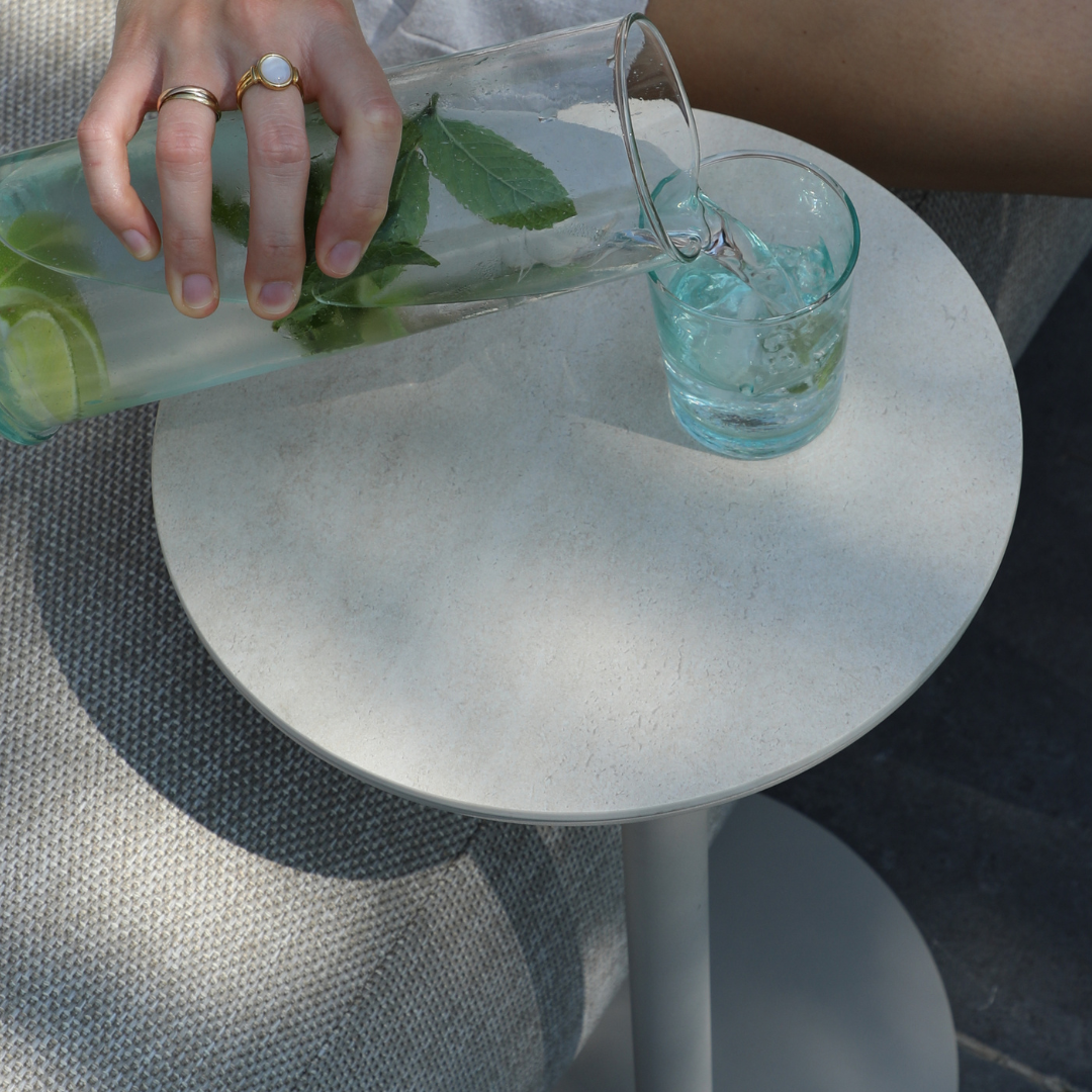 Butler Side Table Round Mocha