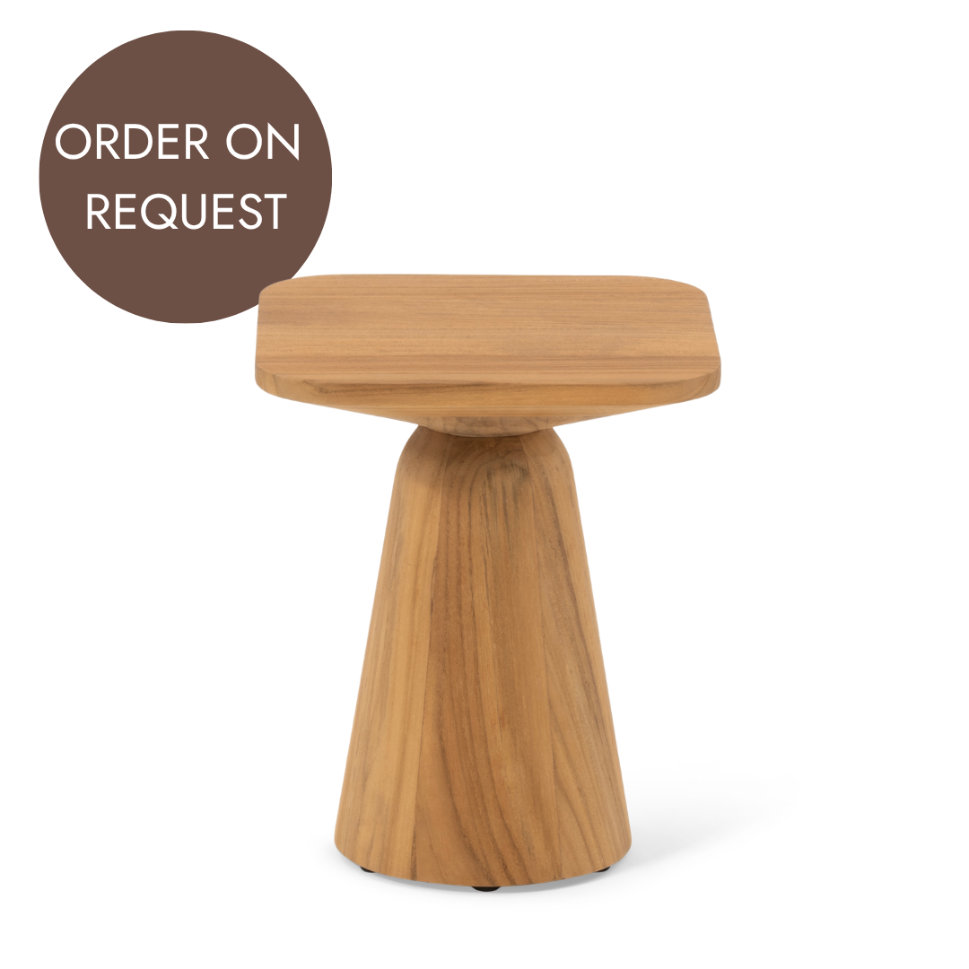 Plato Side Table - Square Short - Teak | ON REQUEST