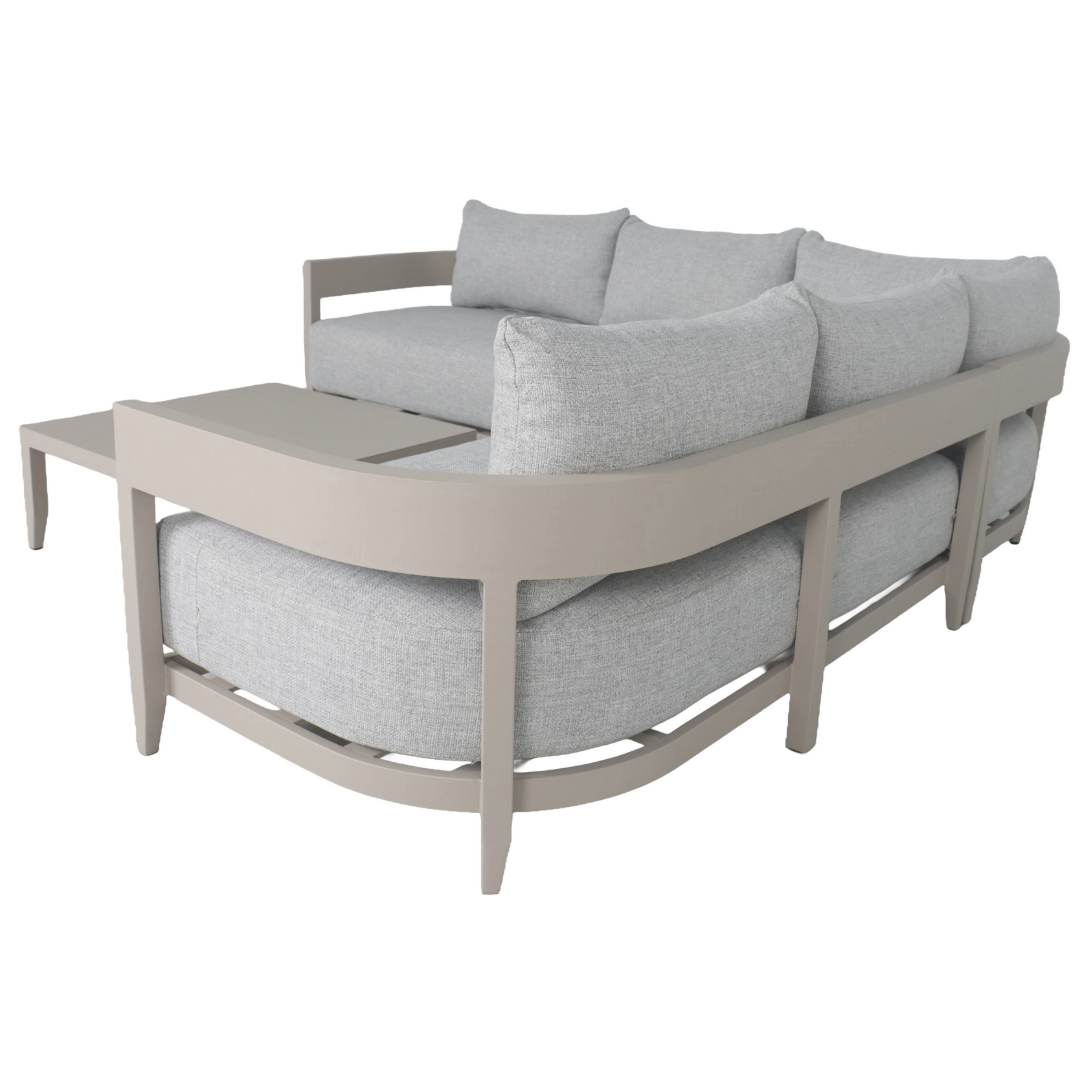 Porto Corner Outdoor Couch Set - Light | PREORDER OCTOBER
