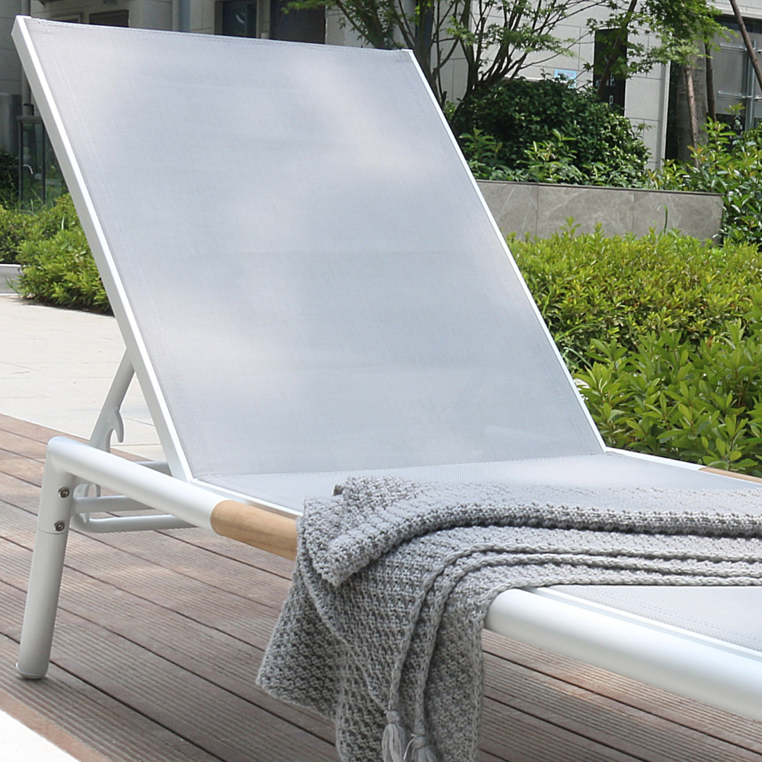 Faro Sun Lounger White