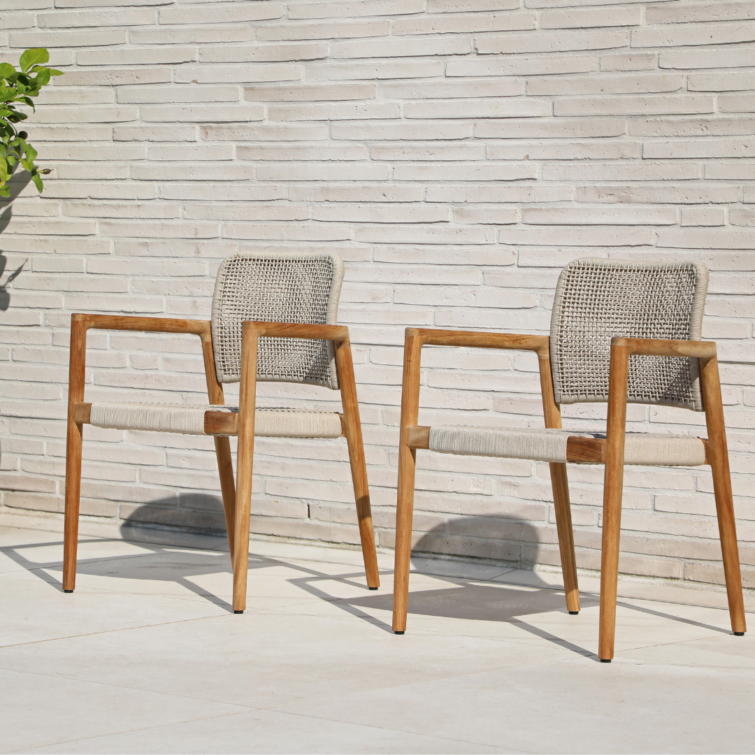 Set of 2: Tolo Teak Dining Chair (lead time)