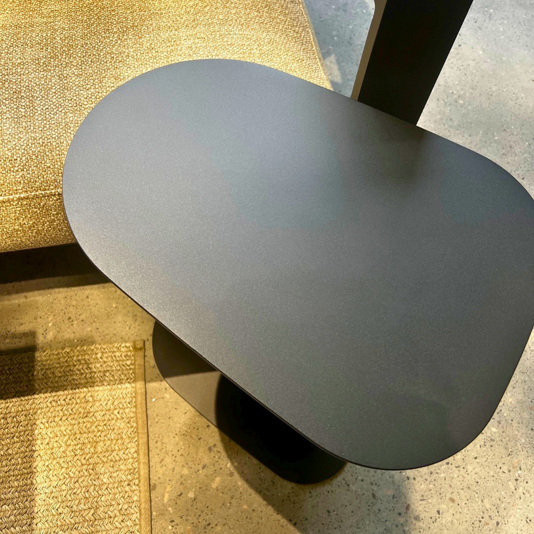 Butler Side Table Oval - Charcoal