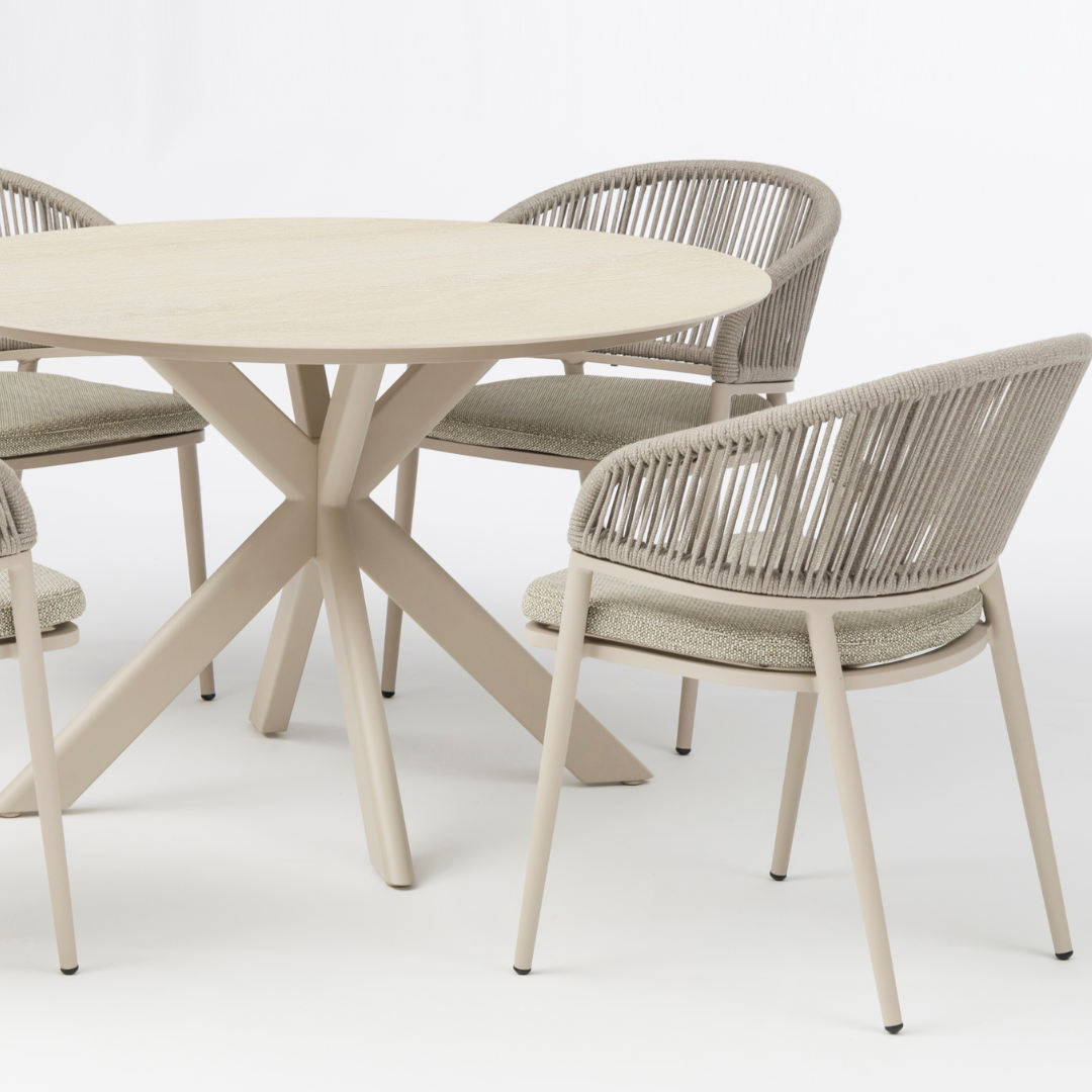 Jack 4-Seater Dining Set Mocha