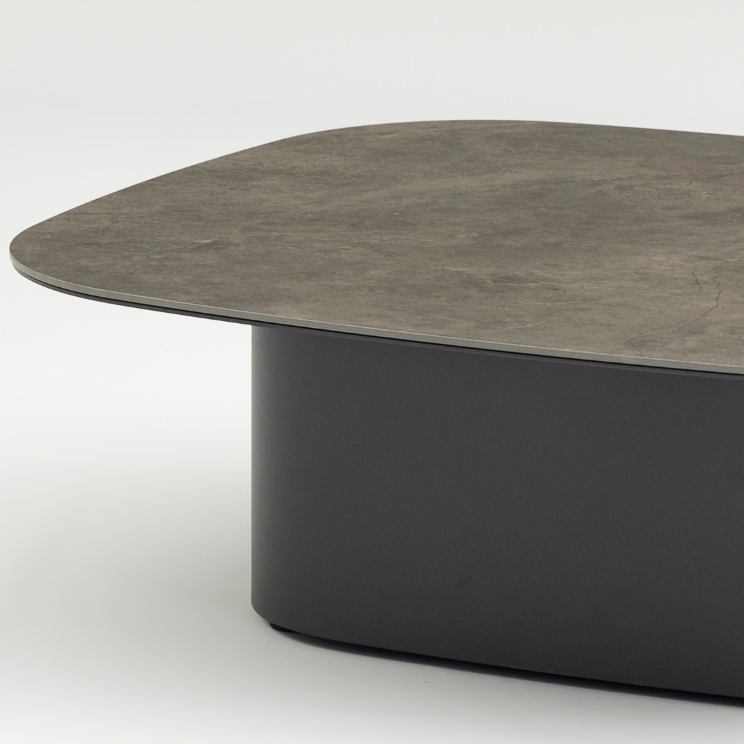 Wave 100cm Coffee Table - Charcoal | PREORDER AUGUST