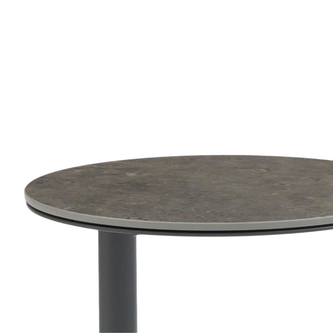 Butler Side Table Round - Charcoal