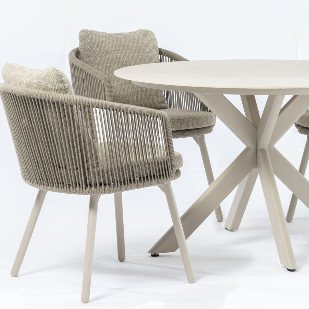 Harbour 4-Seater Dining Set Mocha