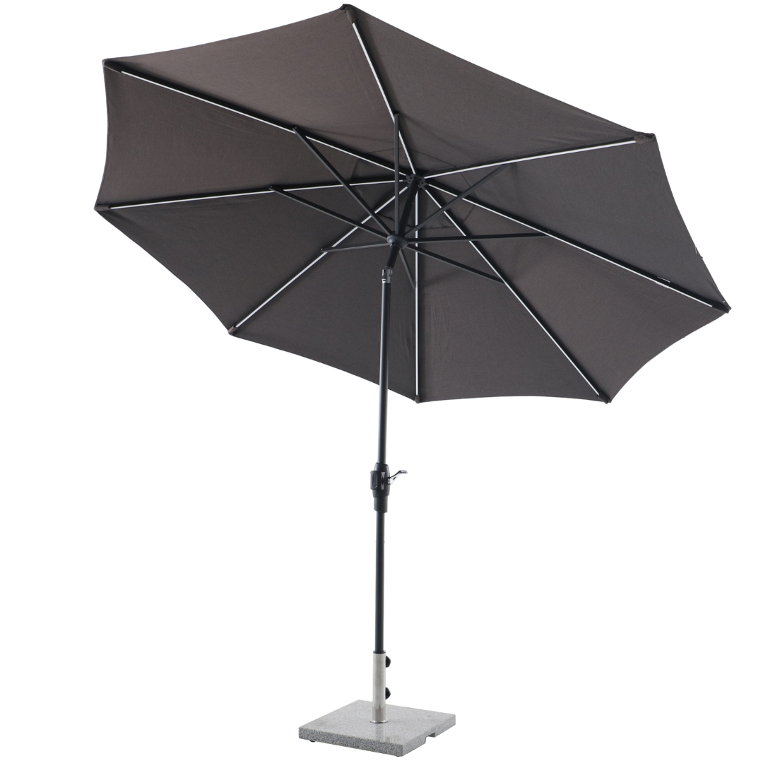 Royal Coro 3m Solar LED Umbrella Set - Anthracite | PREORDER AUGUST