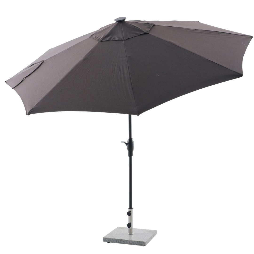 Royal Coro 3m Solar LED Umbrella Set - Anthracite | PREORDER AUGUST