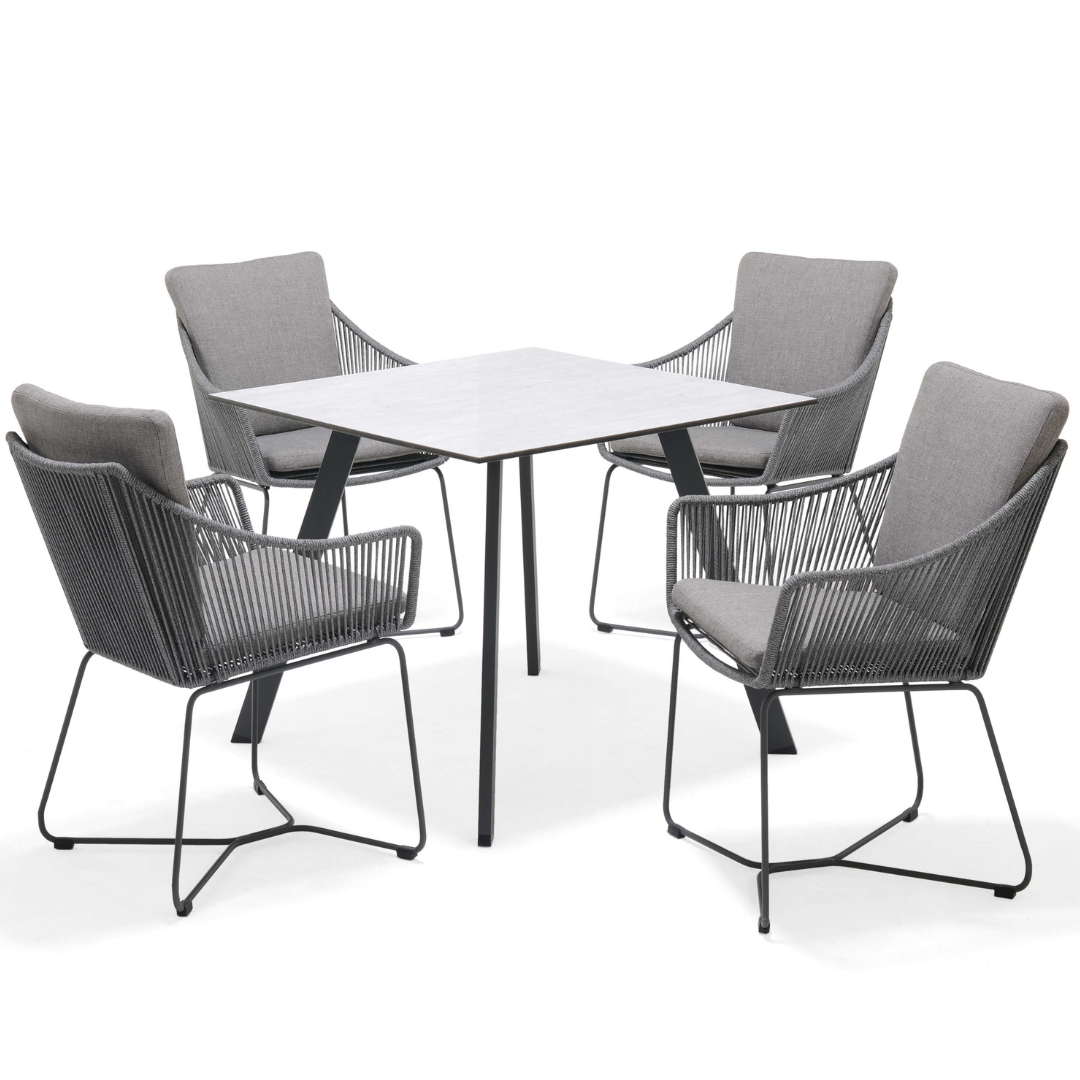 Opal 4-Seater Outdoor Dining Set