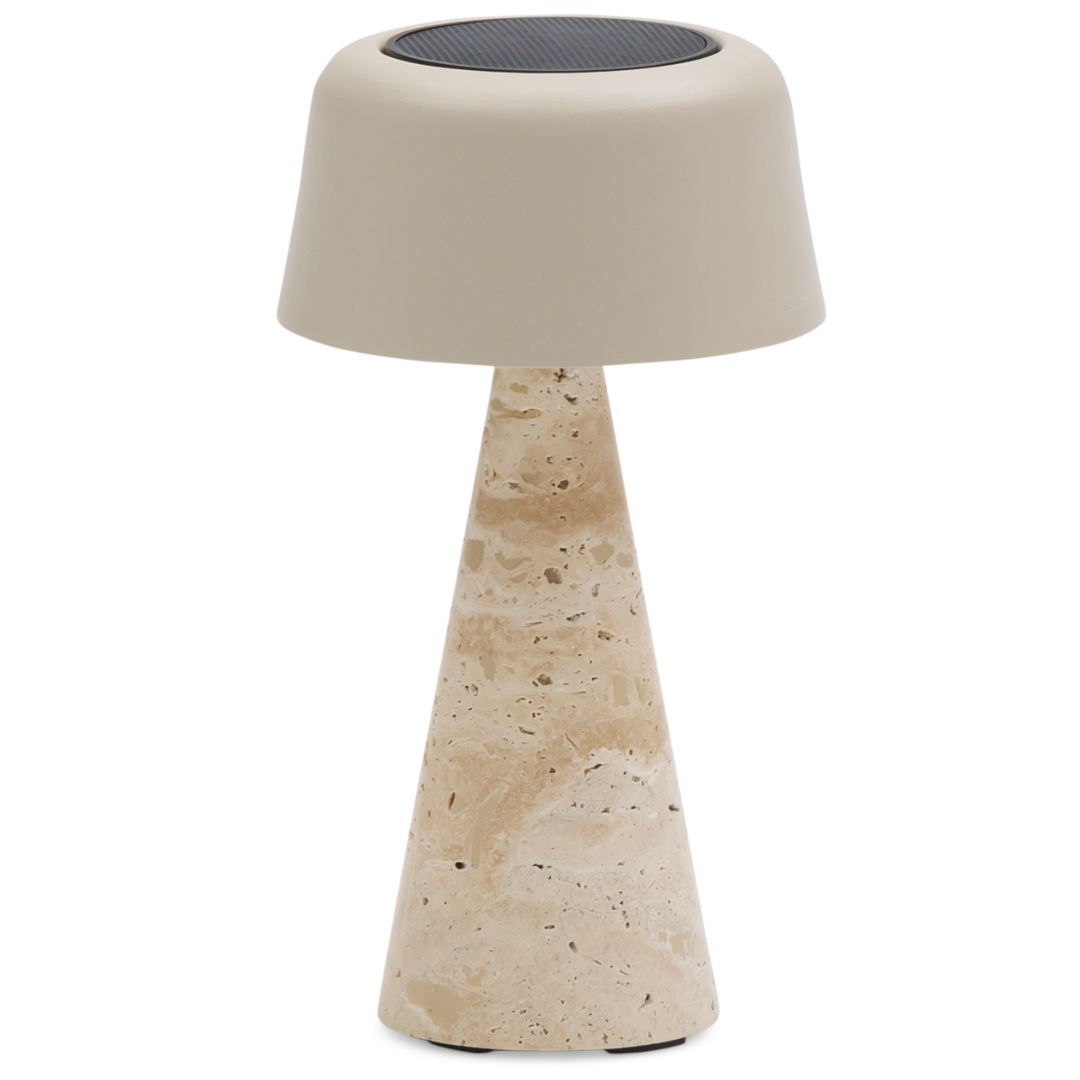 Spark Lamp - Cone Travertine 26cm
