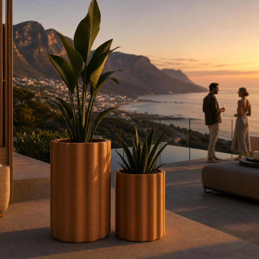 Vattra Tall Planter - Natural Toasted Nut | PREORDER AUGUST