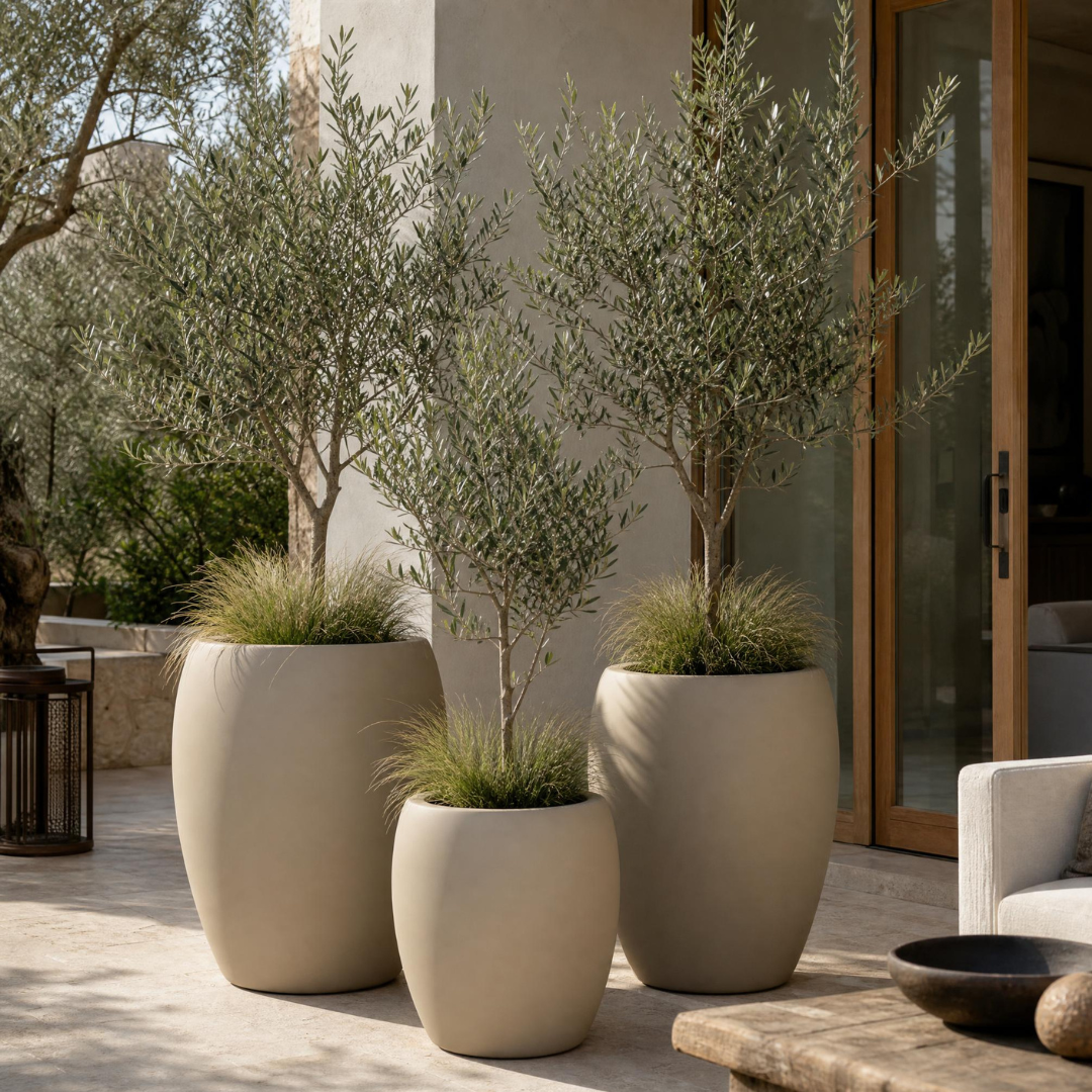 Calix Tall Planter - Natural White Pepper | PREORDER SEPTEMBER