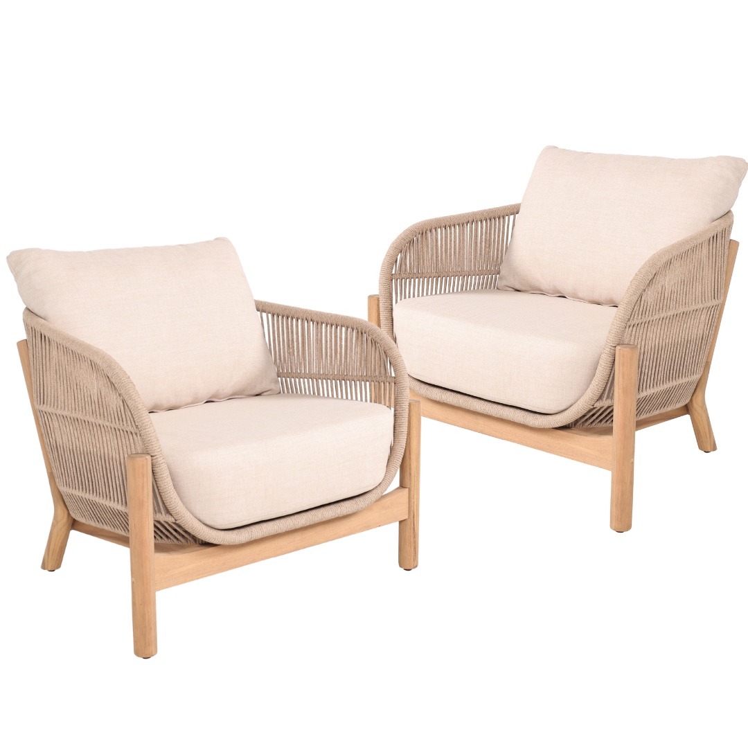 Set of 2: Evora Armchairs