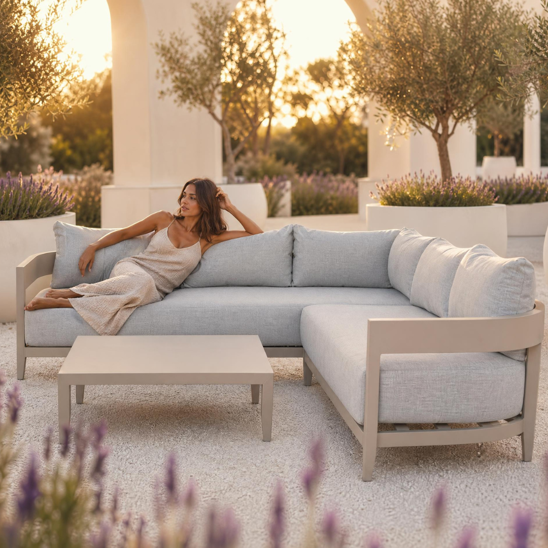 Porto Corner Sofa Set - Light