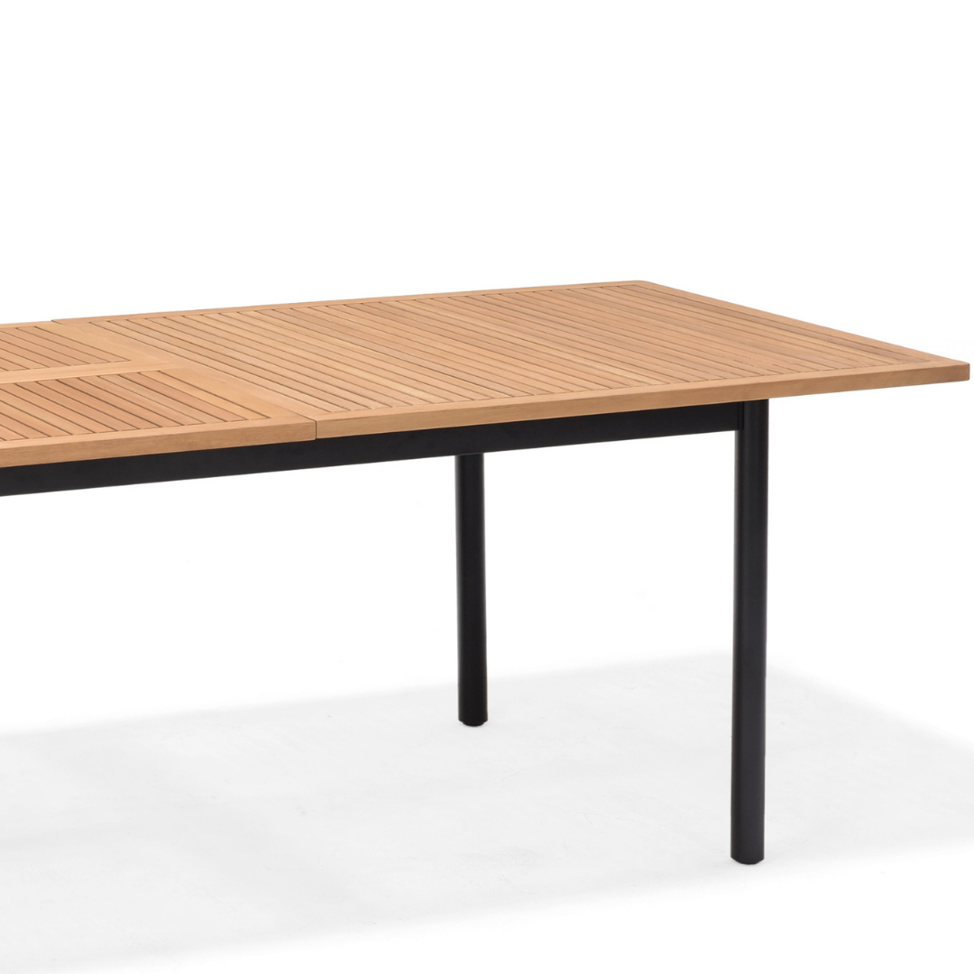 Bendigo Extendable Outdoor Dining Set - Black